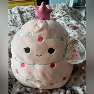 GARNET PINK CHRISTMAS SQUISHMALLOW 12” BNWT